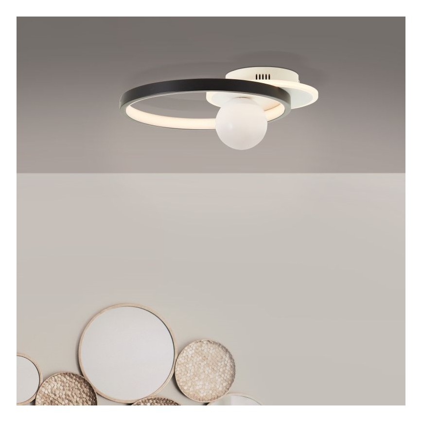 Brilliant - LED Hämardatav laevalgusti ATLANTA LED/24W/230V must/valge