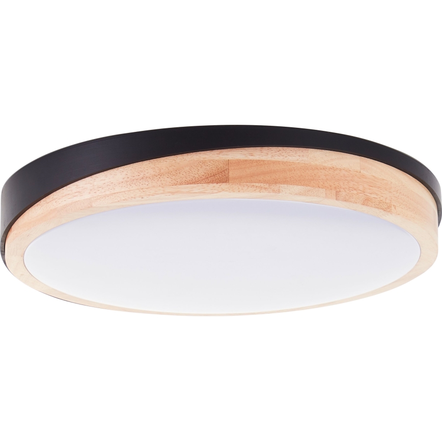 Brilliant - LED Hämardatav laevalgusti BAARLO LED/24W/230V d. 35 cm must/kummi-viigipuu