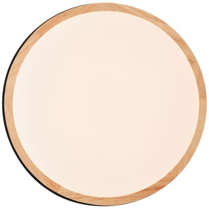 Brilliant - LED Hämardatav laevalgusti BAARLO LED/24W/230V d. 35 cm must/kummi-viigipuu