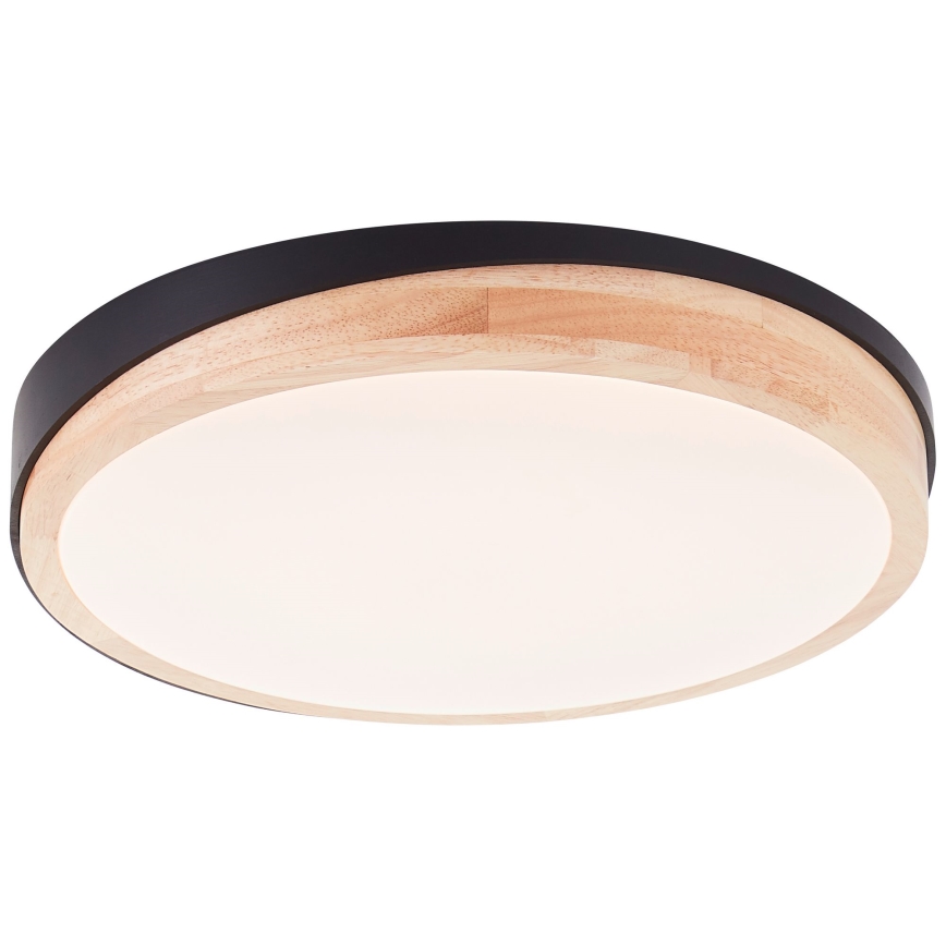 Brilliant - LED Hämardatav laevalgusti BAARLO LED/24W/230V d. 35 cm must/kummi-viigipuu
