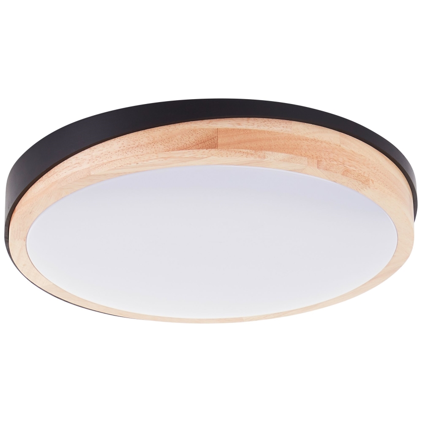 Brilliant - LED Hämardatav laevalgusti BAARLO LED/24W/230V d. 35 cm must/kummi-viigipuu