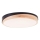 Brilliant - LED Hämardatav laevalgusti BAARLO LED/24W/230V d. 35 cm must/kummi-viigipuu