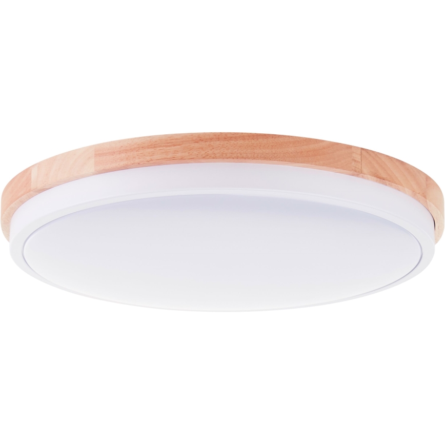 Brilliant - LED Hämardatav laevalgusti BAARLO LED/24W/230V d. 35 cm valge/kummi-viigipuu - FSC sertifitseeritud