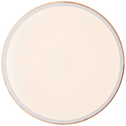 Brilliant - LED Hämardatav laevalgusti BAARLO LED/24W/230V d. 35 cm valge/kummi-viigipuu - FSC sertifitseeritud