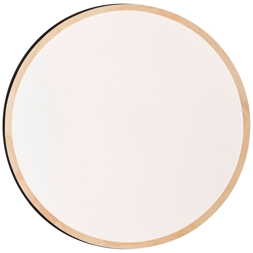 Brilliant - LED Hämardatav laevalgusti BAARLO LED/36W/230V 3000-6500K d. 50 cm must/kummi-viigipuu + kaugjuhtimispult