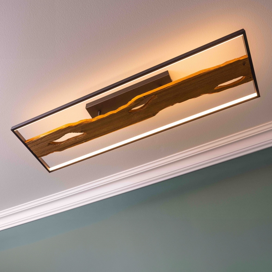 Brilliant - LED Hämardatav laevalgusti CHAUMONT LED/48W/230V kummi-viigipuu - FSC sertifitseeritud