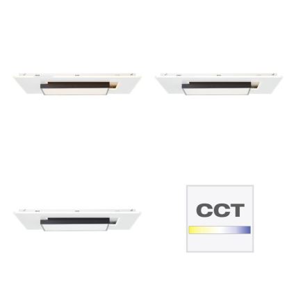 Brilliant - LED Hämardatav laevalgusti HUTSON LED/60W/230V 3000-7100K 50x80 cm valge + kaugjuhtimispult
