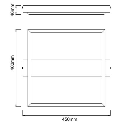 Brilliant - LED Hämardatav laevalgusti LONEOS LED/24W/230V 3000K 45x40 cm - FSC sertifitseeritud