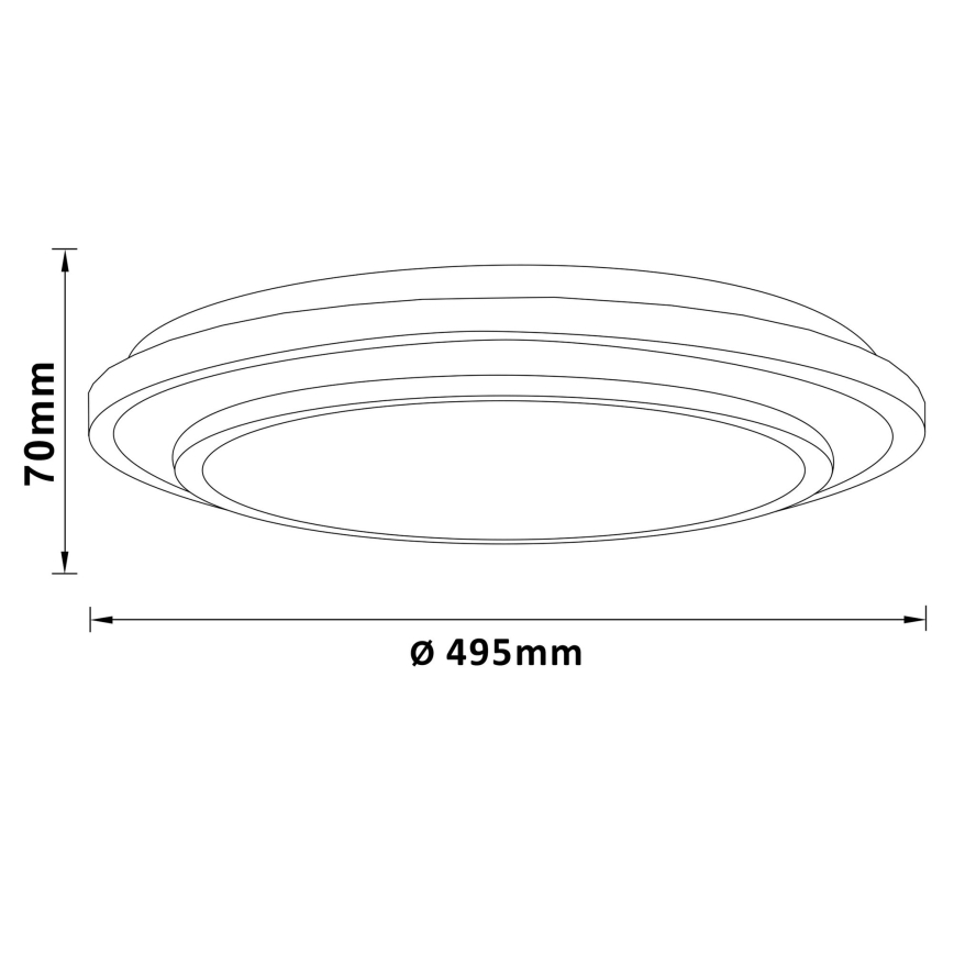 Brilliant - LED Hämardatav laevalgusti LUCIANO LED/40W/230V 3000-6500K + kaugjuhtimispult