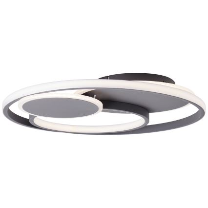 Brilliant - LED Hämardatav laevalgusti RUNDA LED/50W/230V 3000-6500K must + kaugjuhtimispult