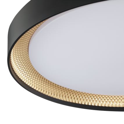 Brilliant - hämardatav LED-laelamp WALDO LED/36W/230V 3000-6500K läb. 48,5 cm must/kuldne + kaugjuhtimispult