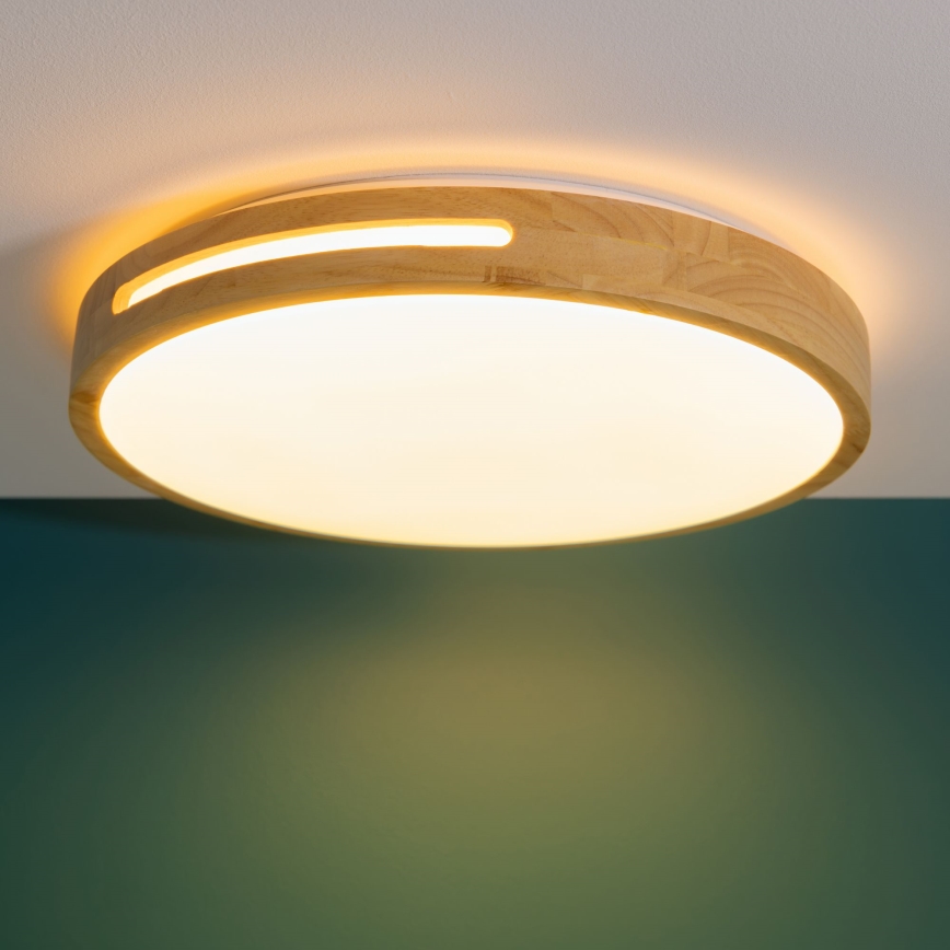 Brilliant - LED Hämardatav laevalgusti WOODBURY LED/24W/230V d. 39 cm kummi-viigipuu