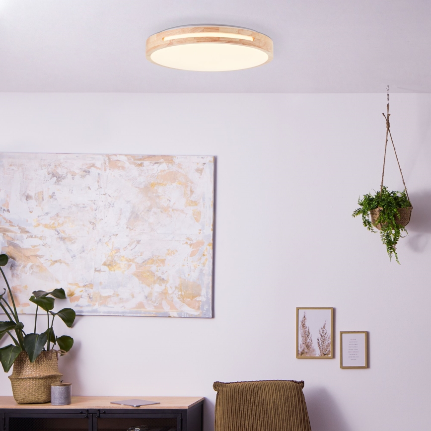 Brilliant - LED Hämardatav laevalgusti WOODBURY LED/24W/230V d. 39 cm kummi-viigipuu