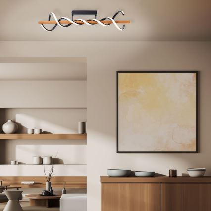 Brilliant - LED Hämardatav pinnale kinnitatav lühter AMALIA LED/38W/230V mänd - FSC sertifitseeritud