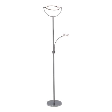 Brilliant - LED Hämardatav põrandalamp DEMIAN 2xLED/12W/230V läikiv kroom