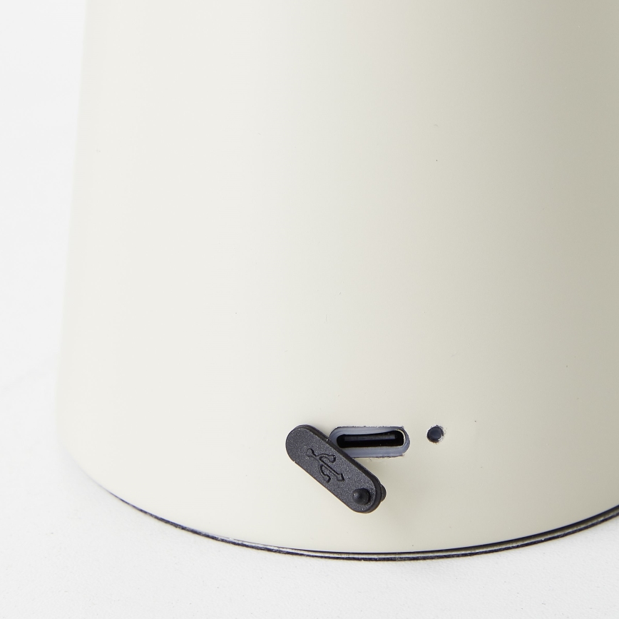 Brilliant - LED Hämardatav puutetundlik laualamp MUFFIN LED/3W/5V USB 2600 mAh IP44 krém