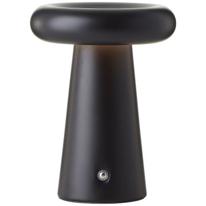 Brilliant - LED Hämardatav puutetundlik väli laualamp MUFFIN LED/3W/5V USB 2600 mAh IP44 must