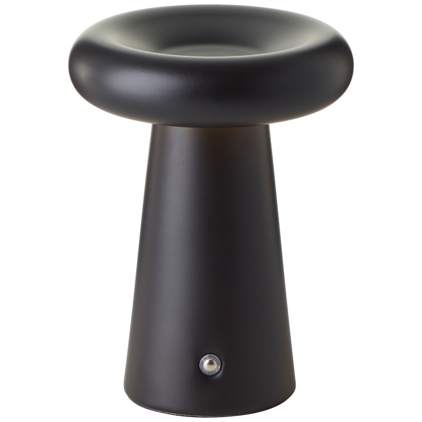 Brilliant - LED Hämardatav puutetundlik väli laualamp MUFFIN LED/3W/5V USB 2600 mAh IP44 must