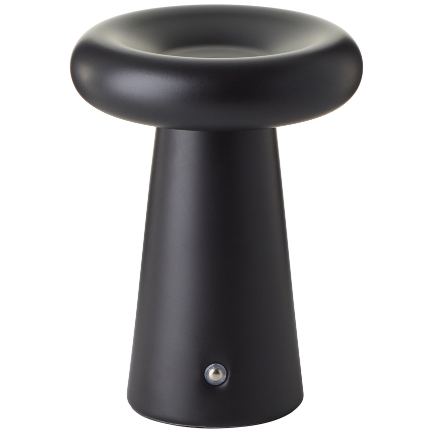 Brilliant - LED Hämardatav puutetundlik väli laualamp MUFFIN LED/3W/5V USB 2600 mAh IP44 must