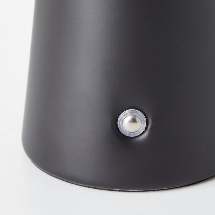 Brilliant - LED Hämardatav puutetundlik väli laualamp MUFFIN LED/3W/5V USB 2600 mAh IP44 must