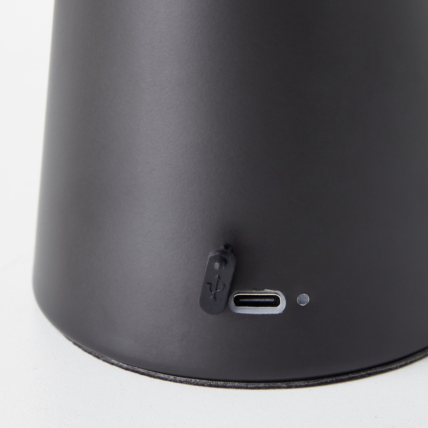 Brilliant - LED Hämardatav puutetundlik väli laualamp MUFFIN LED/3W/5V USB 2600 mAh IP44 must