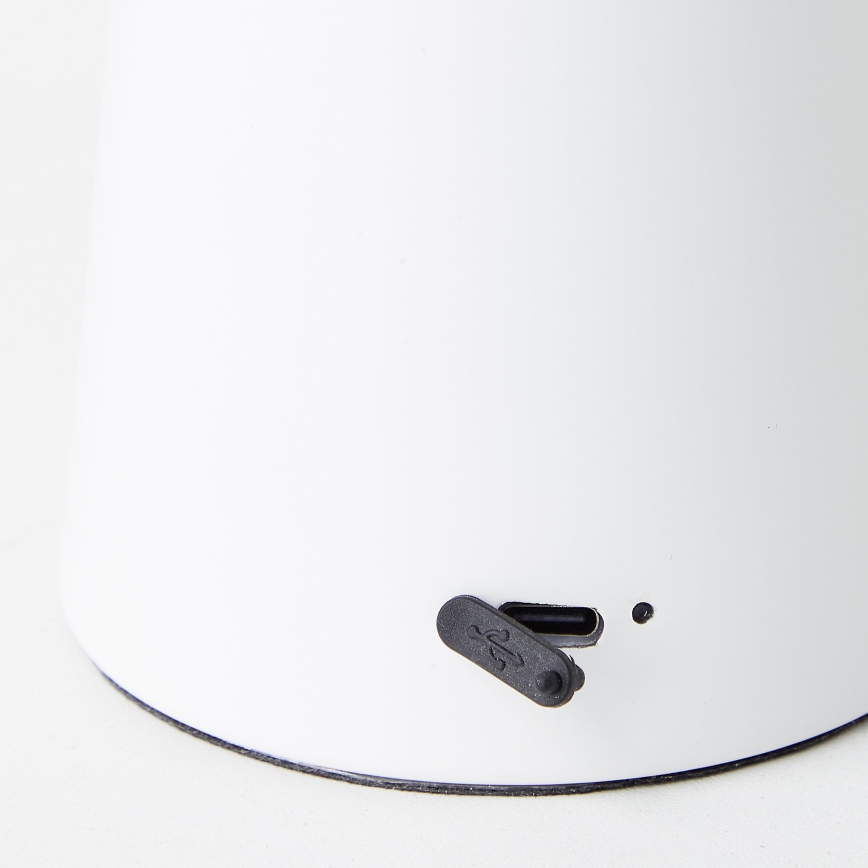 Brilliant - LED Hämardatav puutetundlik väli laualamp MUFFIN LED/3W/5V USB 2600 mAh IP44 valge