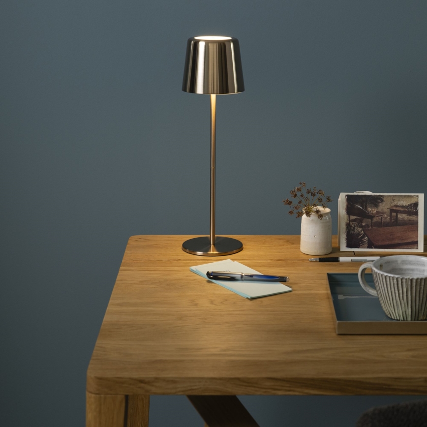 Brilliant - LED Hämardatav puutetundlik väli lamp XAANA LED/4W/5V 3000/4000/6500K 2600 mAh IP44 kuldne