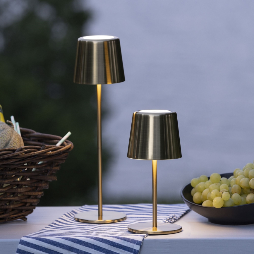 Brilliant - LED Hämardatav puutetundlik väli lamp XAANA LED/4W/5V 3000/4000/6500K 2600 mAh IP44 kuldne