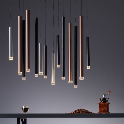 Brilliant - LED hämardatav rippvalgusti kaablil CEMBALO LED/60W/230V mattkroom/must/pruun