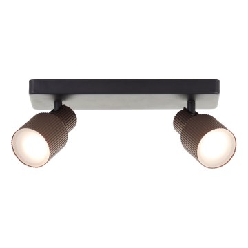 Brilliant - LED Kohtvalgusti CADIZ 2xGU10/5W/230V pronks
