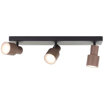 Brilliant - LED Kohtvalgusti CADIZ 3xGU10/5W/230V pronks