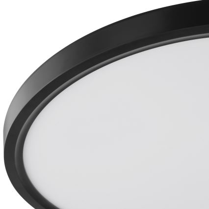 Brilliant - LED-laelamp GALO liikumis- ja hämarusanduriga LED/26W/230V, läbimõõt 40 cm, must
