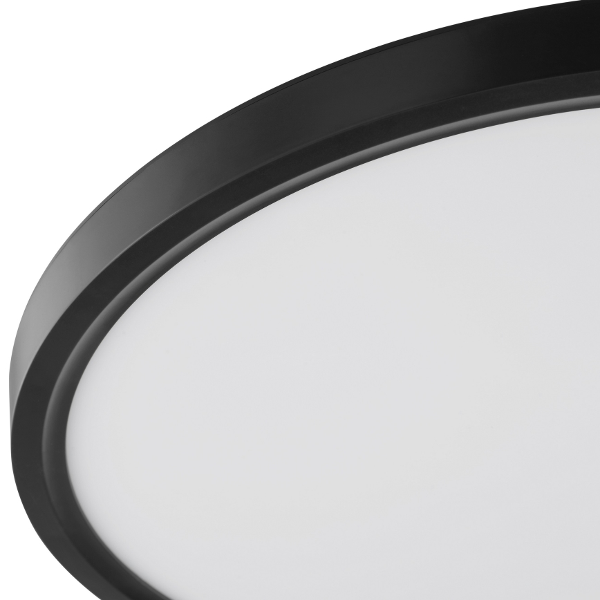 Brilliant - LED-laelamp GALO liikumis- ja hämarusanduriga LED/26W/230V, läbimõõt 40 cm, must