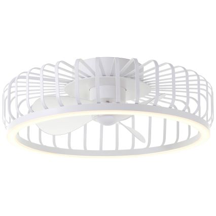 Brilliant - hämardatav laevalgusti ventilaatoriga CAPO LED/36W/230V 2700–6500K Ø 48 cm valge + kaugjuhtimispult