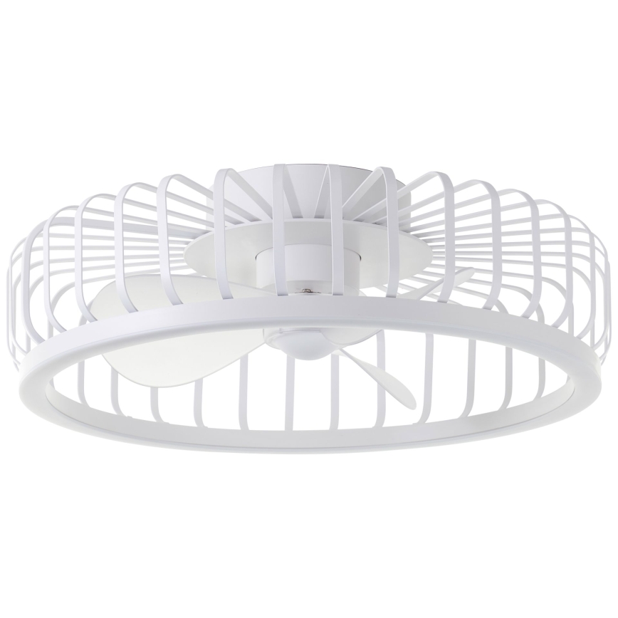 Brilliant - hämardatav laevalgusti ventilaatoriga CAPO LED/36W/230V 2700–6500K Ø 48 cm valge + kaugjuhtimispult