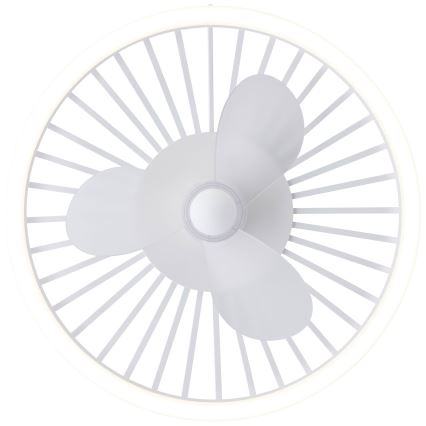 Brilliant - hämardatav laevalgusti ventilaatoriga CAPO LED/36W/230V 2700–6500K Ø 48 cm valge + kaugjuhtimispult