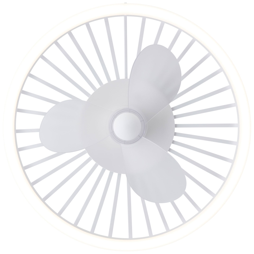 Brilliant - hämardatav laevalgusti ventilaatoriga CAPO LED/36W/230V 2700–6500K Ø 48 cm valge + kaugjuhtimispult
