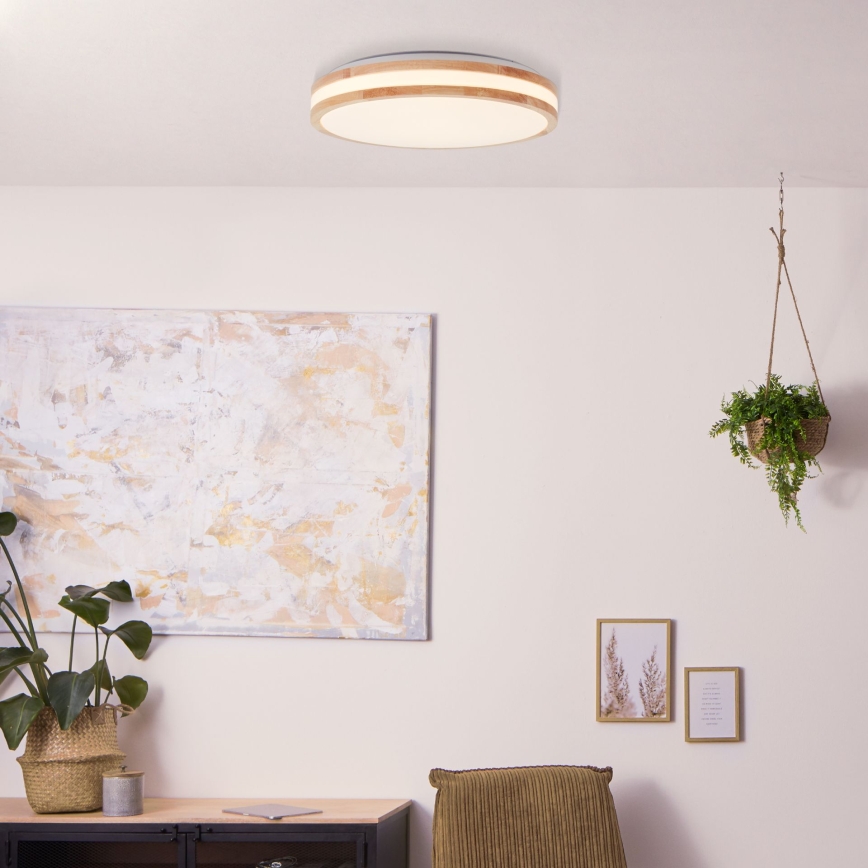 Brilliant - LED laelamp LASKOS LED/22W/230V läbimõõt 38 cm kummipuu