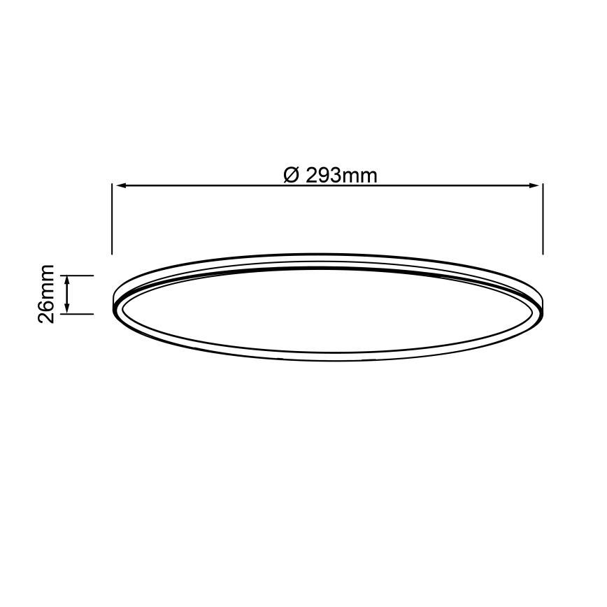 Brilliant - LED laelamp MILTON LED/18W/230V Ø 29,3 cm must