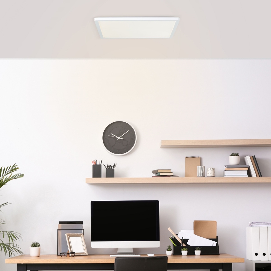 Brilliant - LED laelamp MILTON LED/24W/230V 42x42 cm valge