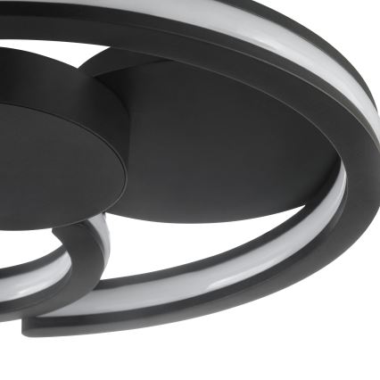 Brilliant - LED-laelamp REVOLA LED/33W/230V 3000/4000/6500K läbimõõt 40 cm must