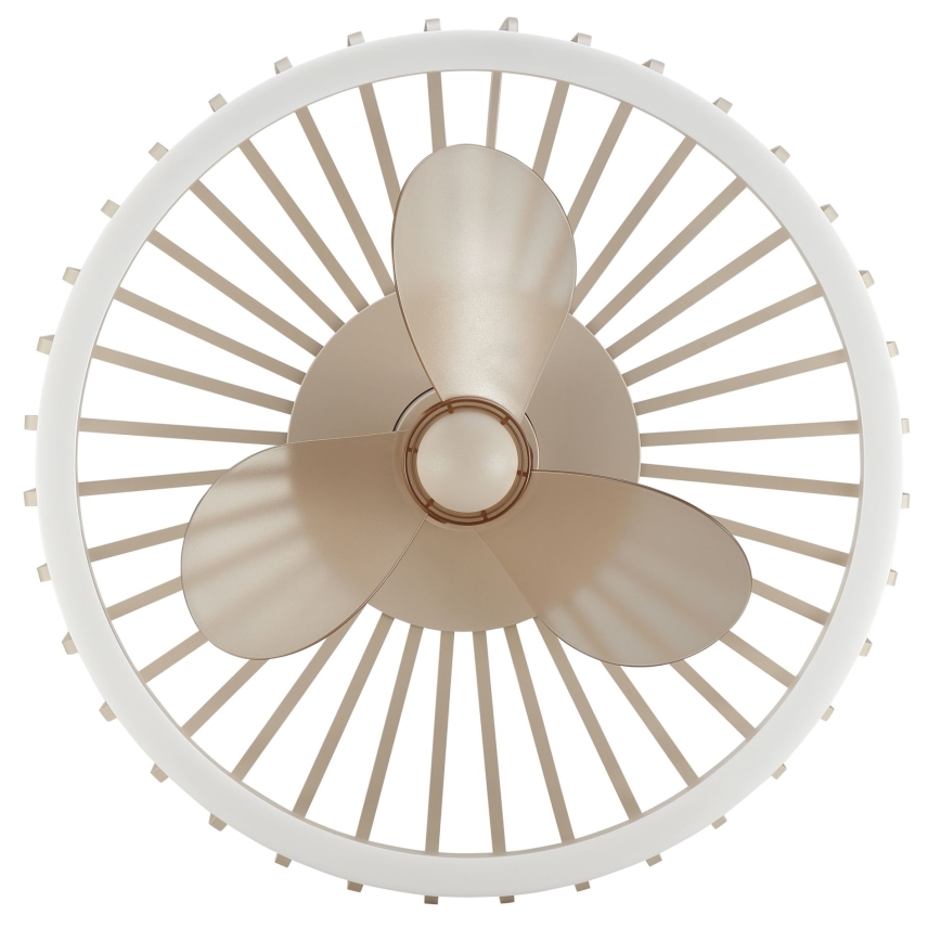 Brilliant - Hämardatav laevalgusti ventilaatoriga CAPO LED/36W/230V 2700-6500K läbimõõt 48 cm beež + kaugjuhtimispult