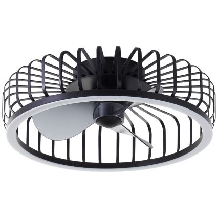 Brilliant - CAPO LED-hämardatav laevalgusti ventilaatoriga LED/36W/230V 2700-6500K läbimõõt 48 cm must + kaugjuhtimispult