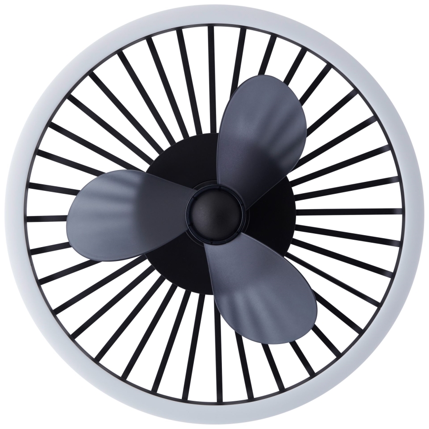 Brilliant - CAPO LED-hämardatav laevalgusti ventilaatoriga LED/36W/230V 2700-6500K läbimõõt 48 cm must + kaugjuhtimispult