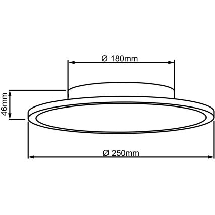 Brilliant - LED Laevalgusti BUFFI LED/13W/230V d. 25 cm 2700K