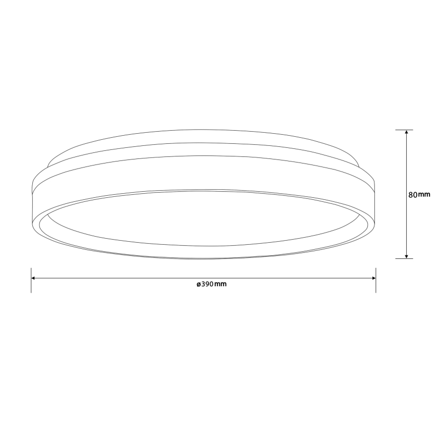 Brilliant - LED Laevalgusti KALMAR LED/26W/230V 3000K d. 39 cm valge