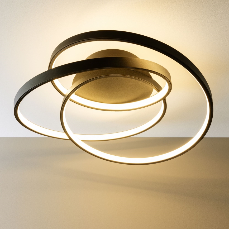 Brilliant - LED Laevalgusti LABYRINTH LED/40W/230V d. 39,5 cm must