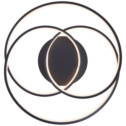 Brilliant - LED Laevalgusti LABYRINTH LED/40W/230V d. 39,5 cm must