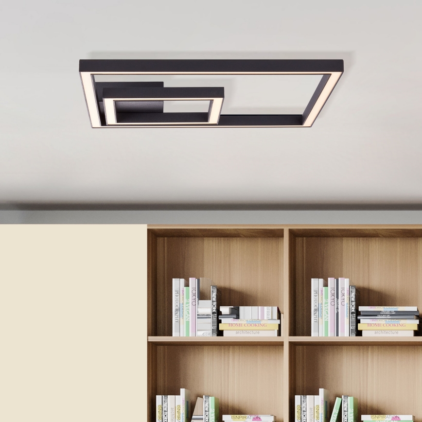 Brilliant - LED Laevalgusti QUON LED/24W/230V 3000K 40x40 cm must