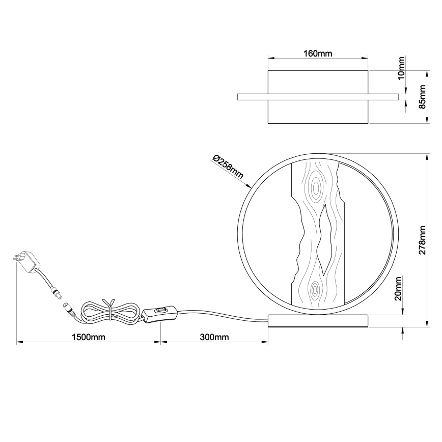 Brilliant - LED Laualamp CHAUMONT LED/7,5W/230V mänd
